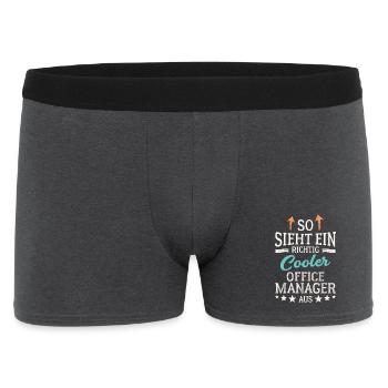 Cool Office Manager Team Leadership Office - Boxer Homme - charbon - Devant