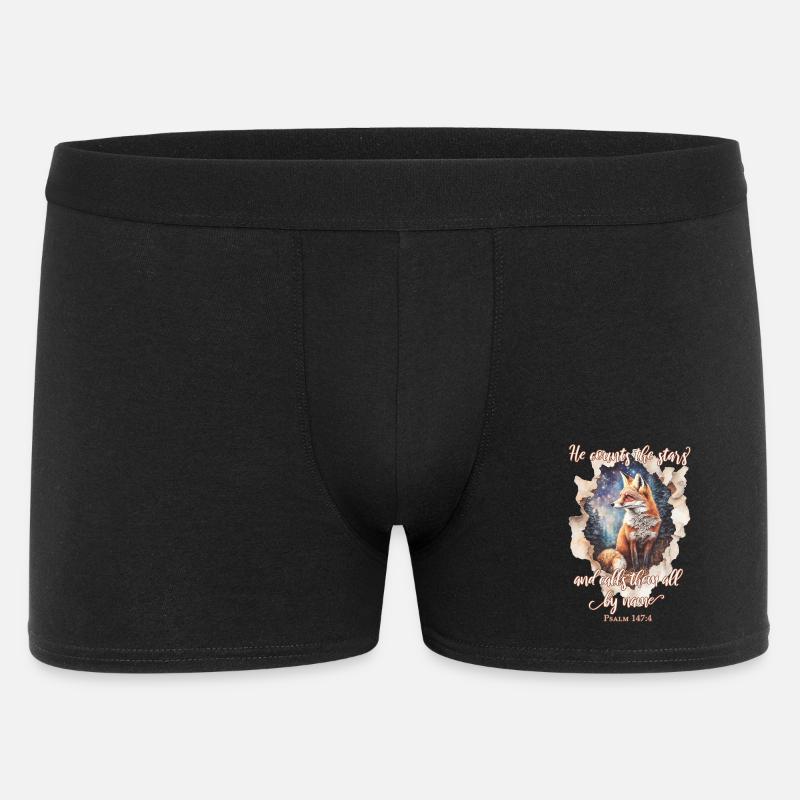 Bibelzitat Christlich - Männer Boxer Shorts - Schwarz