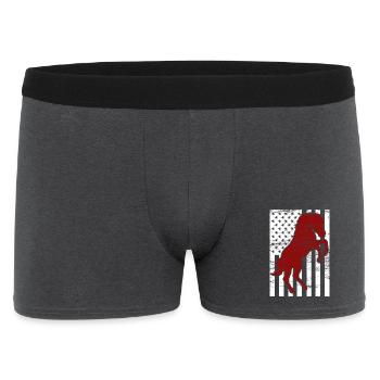 4. Juli USA Reiten - Männer Boxer Shorts - Anthrazit - Vorne