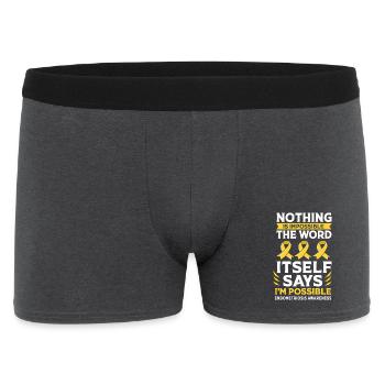 Endométriose - Boxer Homme - charbon - Devant