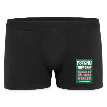 PSYCHO_02 - Männer Boxer Shorts - Schwarz - Vorne