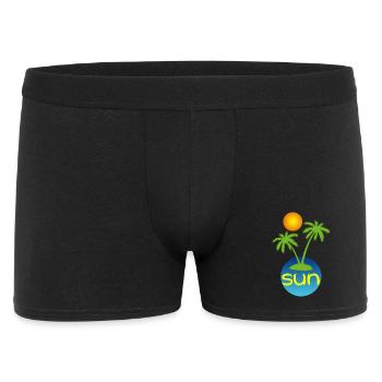 Le paradis au soleil  - Boxer Homme - noir - Devant