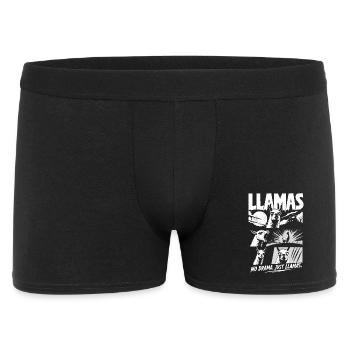 Llamas Horror Comic No Drama Art - Men's Boxer Shorts - black - Front