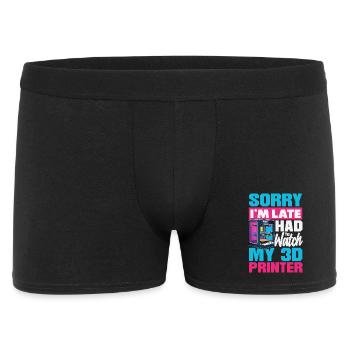 Bin Spät Musste Meinem 3D Drucker Zusehen - Boxer Homme - noir - Devant