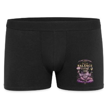 Bulldog Zen Humor - Libra Zodiac - Men's Boxer Shorts - black - Front