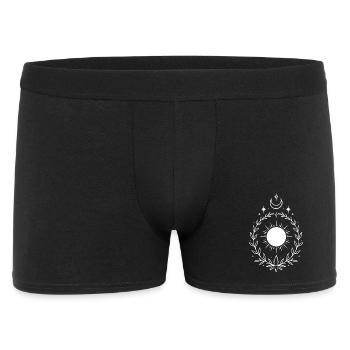 Midsummer Sun – Moon and Star Symbol - Men's Boxer Shorts - black - Front