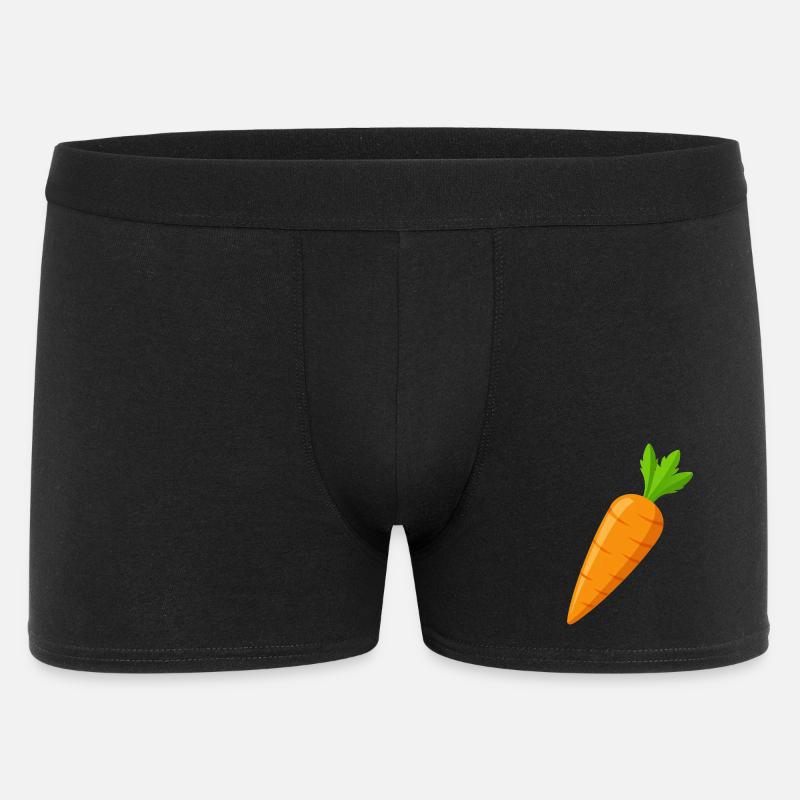Karotte - Männer Boxer Shorts - Schwarz