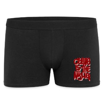 Cycling is the answer burgundy - Men's Boxer Shorts - black - Front