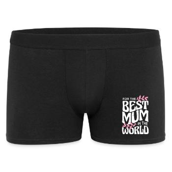 Beste Mama der Welt - Männer Boxer Shorts - Schwarz - Vorne