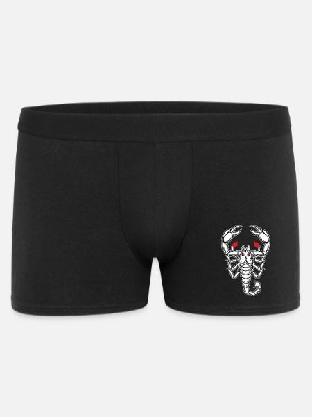 Skorpion-Maskottchen-Logo Sportspiel - Männer Boxer Shorts - Schwarz