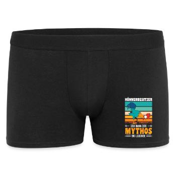 Hühnerflüsterer Huhn Hühnerhalter Hühner - Männer Boxer Shorts - Schwarz - Vorne