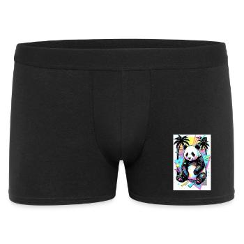 panda - Boxer Homme - noir - Devant