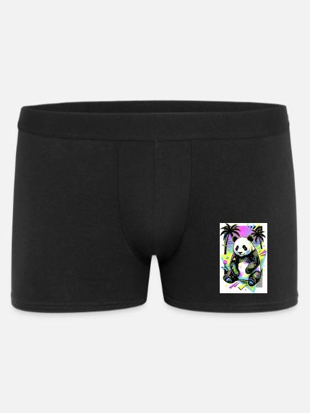 panda - Men's Boxer Shorts - black