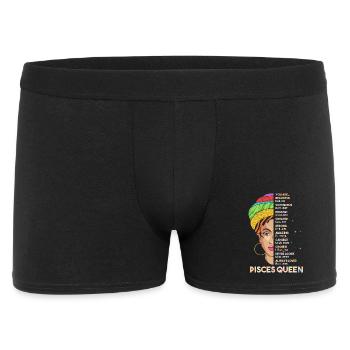 Sternzeichen Fische - Männer Boxer Shorts - Schwarz - Vorne