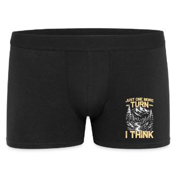 Just one more turn Hiking Mountains Mountaineering - Men's Boxer Shorts - black - Front