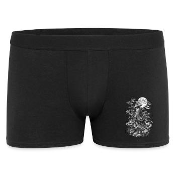 Ronin samouraïs japonais avec Chapeau de paille et katana - Boxer Homme - noir - Devant