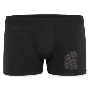 Crânes d’horreur enflammés avec des yeux brillants - Boxer Homme - noir - Devant