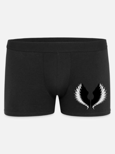 Wings with shadow - Men's Boxer Shorts - black
