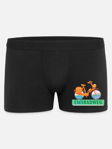Emsradweg - Männer Boxer Shorts - Schwarz