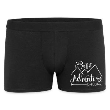 Mountain Adventure Inspirational Design - Men's Boxer Shorts - black - Front