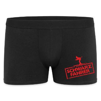 Schwarze Piste Schwarzfahrer Skifahrer Skifahren - Männer Boxer Shorts - Schwarz - Vorne