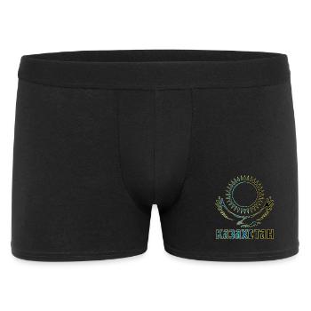 Inscription aigle kazakh - Boxer Homme - noir - Devant