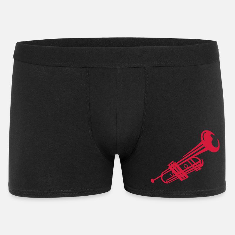 trompete musiker - Männer Boxer Shorts - Schwarz