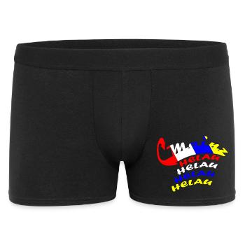 Conception du carnaval de Helau - Boxer Homme - noir - Devant