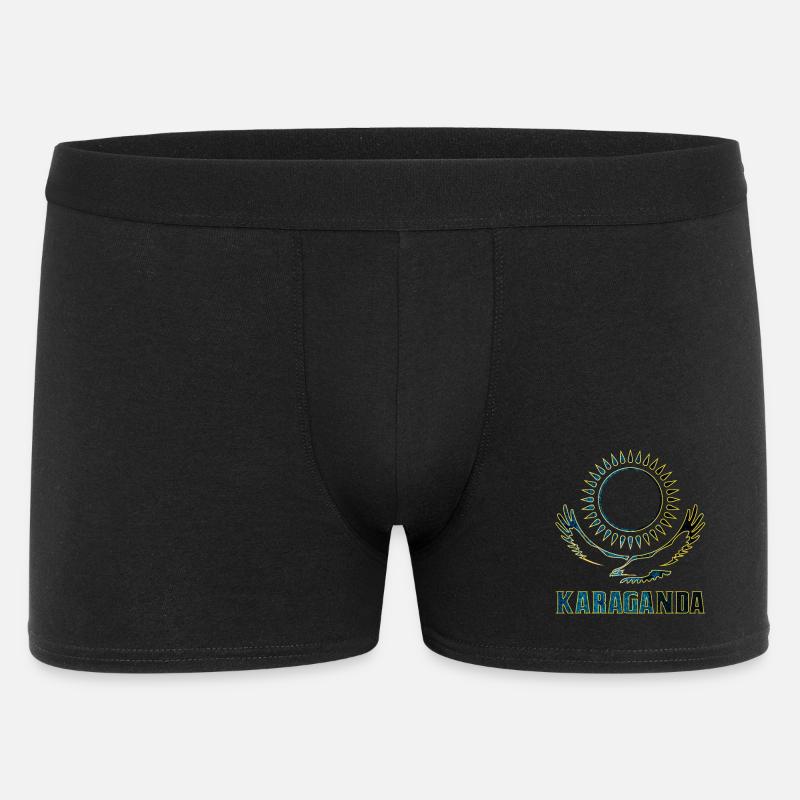 Karaganda Kasachstan Geschenk - Männer Boxer Shorts - Schwarz