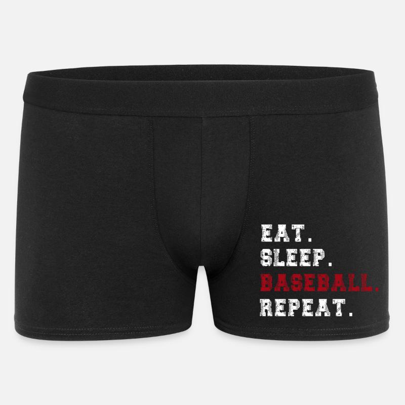 Baseball - Männer Boxer Shorts - Schwarz