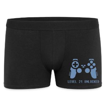 joueur joueur 21e anniversaire - Boxer Homme - noir - Devant