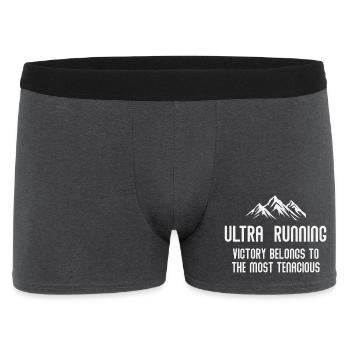 Ultra RunningVictory Belongs to the Most Tenacious - Men's Boxer Shorts - charcoal grey - Front