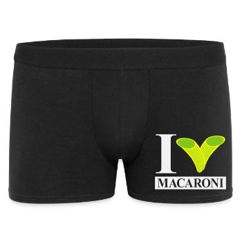 I love macaroni - Men's Boxer Shorts - black - Front