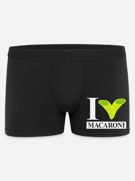 J’adore les macaronis - Boxer Homme - noir