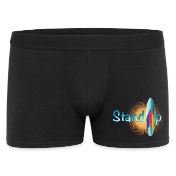 sunny stand up paddling lettering with board - Men's Boxer Shorts - black - Front