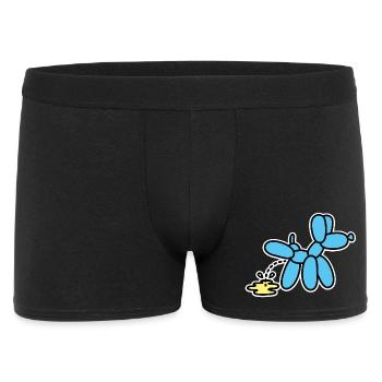 Balloon Artist Funny Balloon Animal Peeing Dog - Men's Boxer Shorts - black - Front
