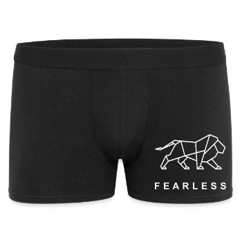 Fearless Lion Geometric Streetwear Mindset - Men's Boxer Shorts - black - Front