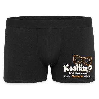 Faschings Kostüm? - Männer Boxer Shorts - Schwarz - Vorne