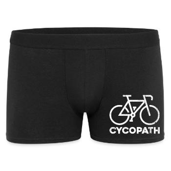 Cyclopath Fahrrad Icon T-Shirt Design - Männer Boxer Shorts - Schwarz - Vorne