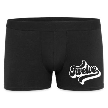 Twelve 12th Birthday Kids Boys Girls 12 Years Old - Men's Boxer Shorts - black - Front