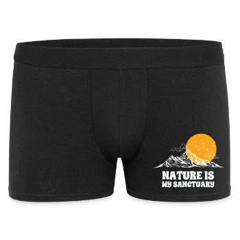 Nature, mountains, I love nature - Men's Boxer Shorts - black - Front