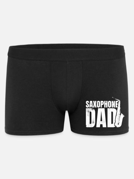 Saxophonist Father - Men's Boxer Shorts - black