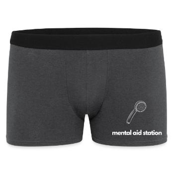 Mentalität zur Erholung der Disziplinartherapie an der Mental Aid Station - Männer Boxer Shorts - Anthrazit - Vorne