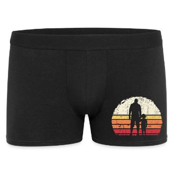 Sunset Bond: Father and Child - Men's Boxer Shorts - black - Front