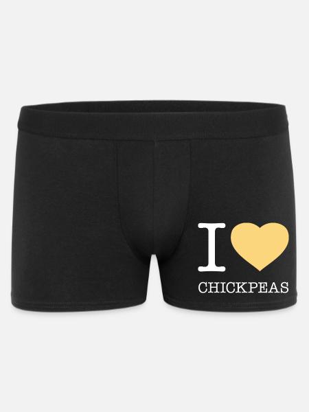 I LOVE CHICKPEAS - Men's Boxer Shorts - black