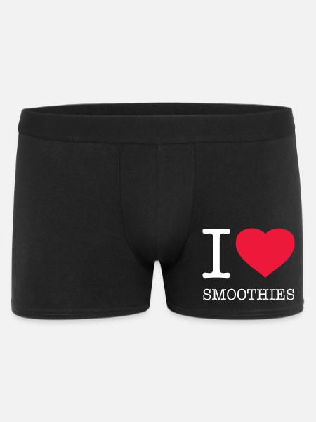 I LOVE SMOOTHIES - Men's Boxer Shorts - black