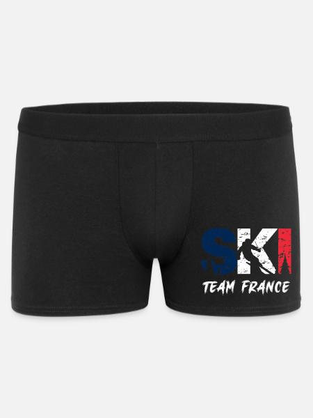 Ski Team France Emblem - Men's Boxer Shorts - black