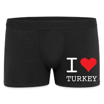 J’ADORE LA TURQUIE Türkei - Boxer Homme - noir - Devant