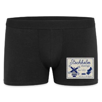 Patrimoine du moulin à vent de Stockholm - Boxer Homme - noir - Devant