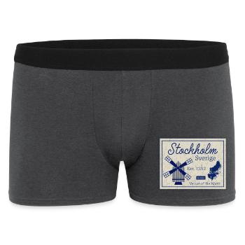 Patrimoine du moulin à vent de Stockholm - Boxer Homme - charbon - Devant